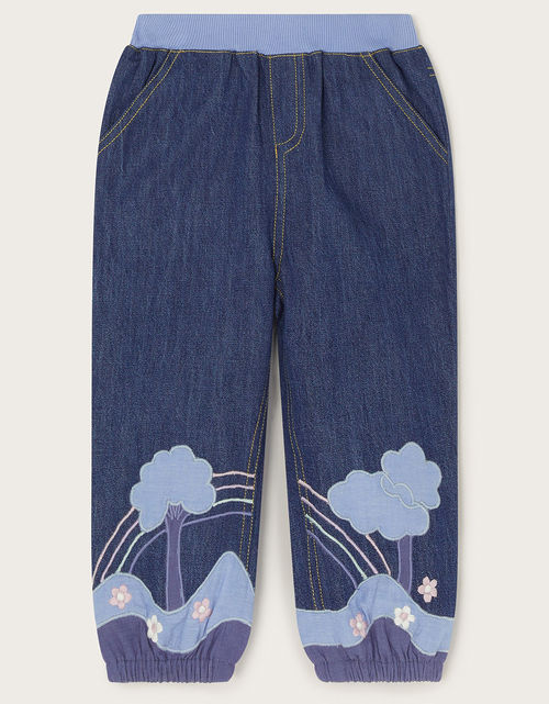 Baby Rainbow Applique Jeans...