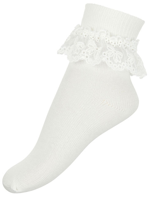 Baby Olivia Lace Socks Ivory