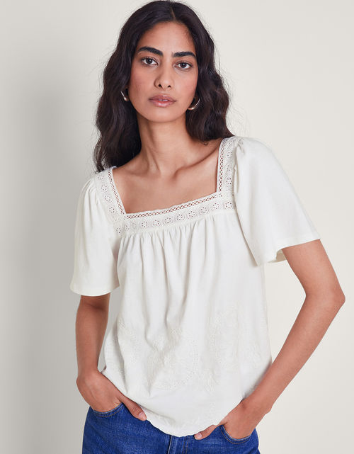 Elodie Embroidered T-Shirt...