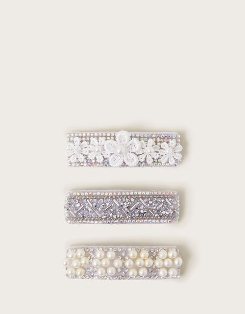 3-Pack Embellished Hair Clips