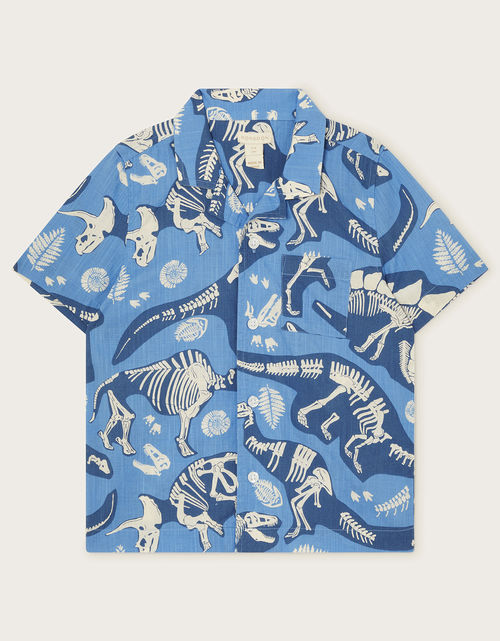 Dinosaur Bone Shirt Blue