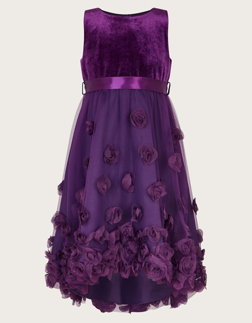 Ianthe 3D Flower Dress Purple