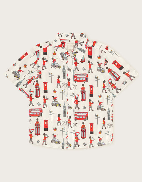 London Print Shirt Ivory