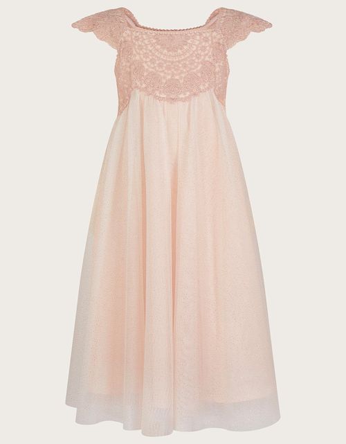 Estella Embroidered Dress Pink