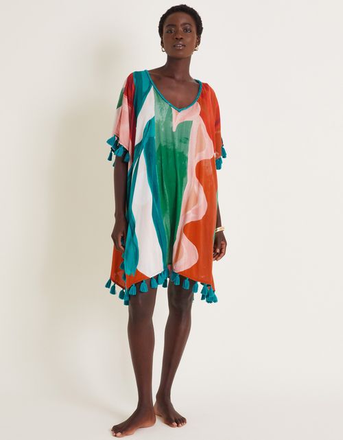 Ivy Abstract Print Kaftan...