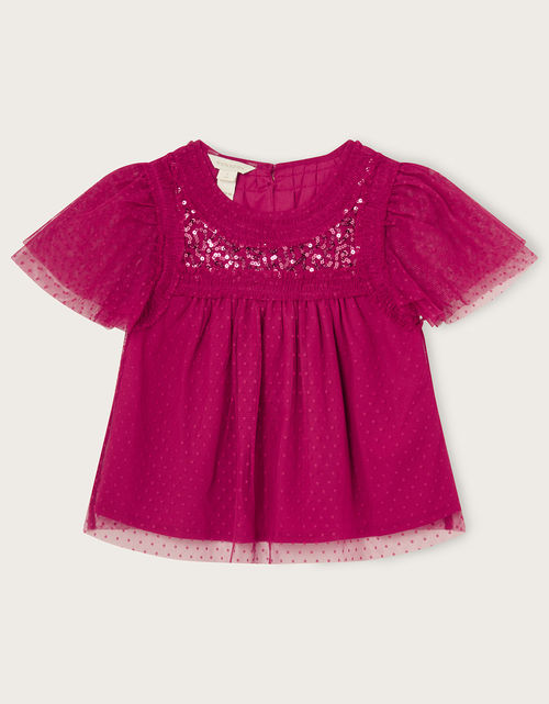 Party Sequin Embellished Top...