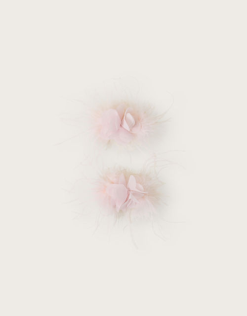 2-Pack Fluffy Flower Hair...