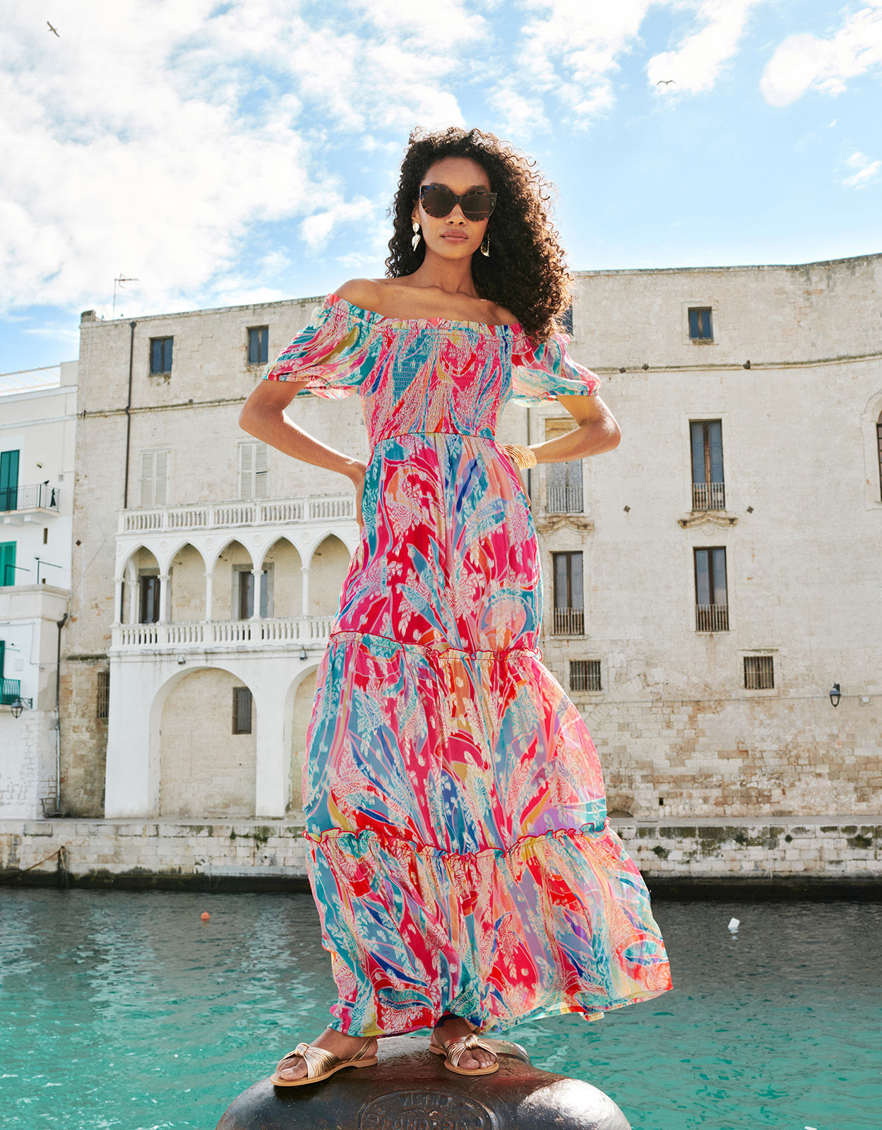 Monsoon estella maxi dress top