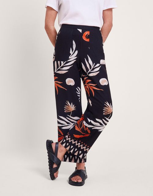 Carlotta Print Trousers Black