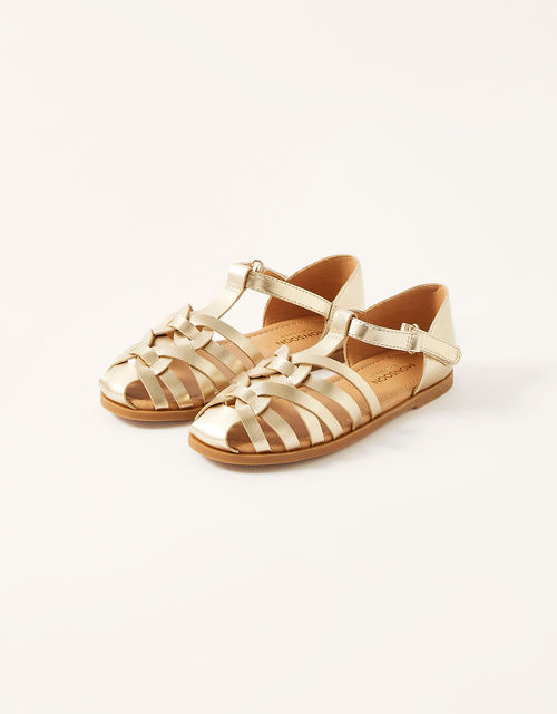 Caged Sandals Gold