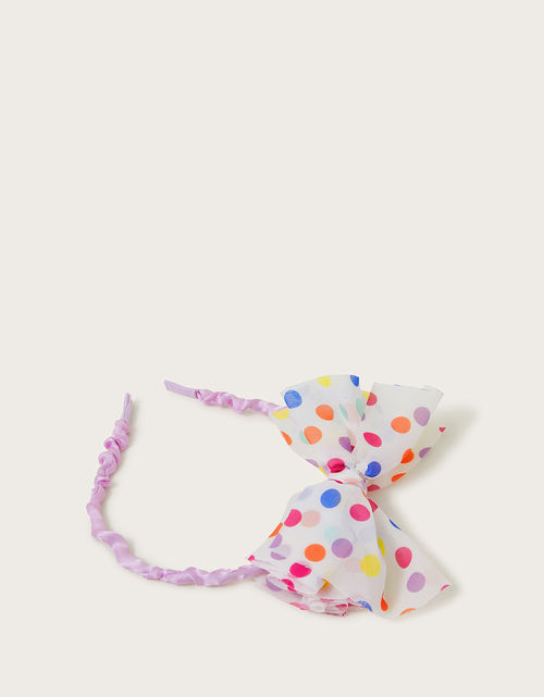 Polka Dot Bow Headband