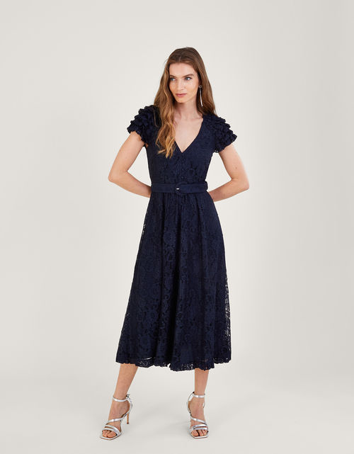 Anneliese Lace Tea Dress Blue