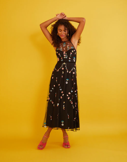 Allison Embroidered Midi...