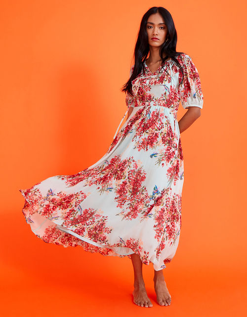 Whitty Bib Midi Dress in...