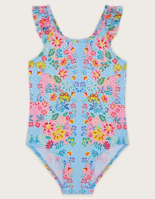 Foil Floral Print Swimsuit...