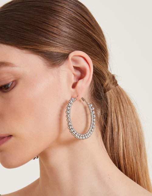 Beaded Hoop Earrings