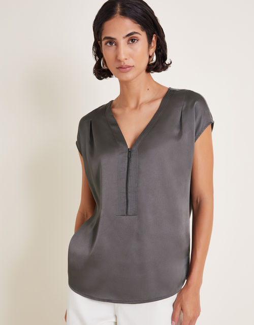 Wilde Sleeveless Satin Top...