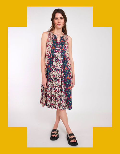 East Zetta Embroidered Dress...