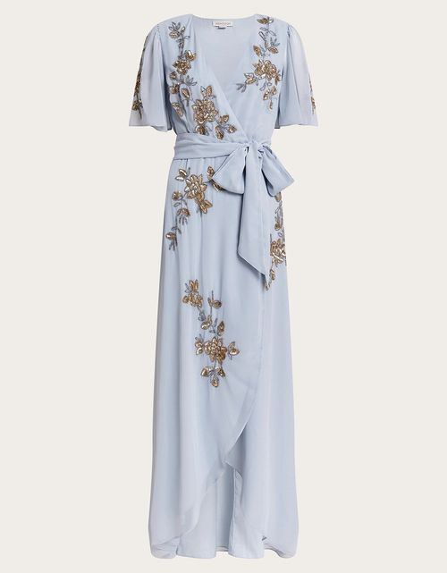 Sarah Embellished Wrap Dress