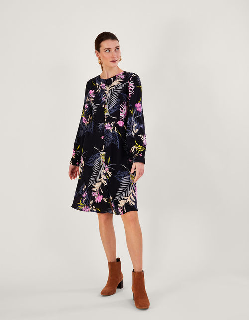 Elsie Printed Tea Dress in...