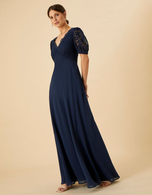 Laura Lace Maxi Dress Blue