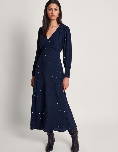 Stella Spot Dress Blue