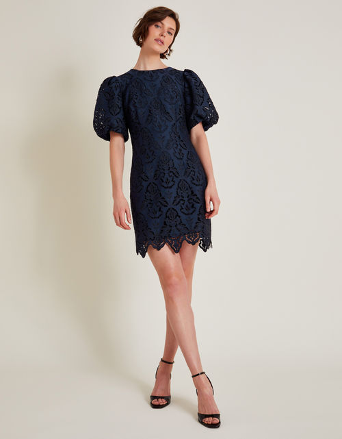 Lila Lace Tunic Mini Dress...