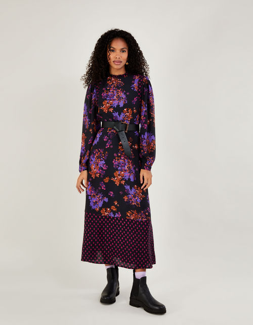 Kiera Floral Print Dress in...