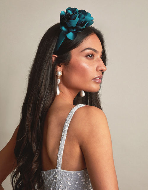 Corsage Headband Teal