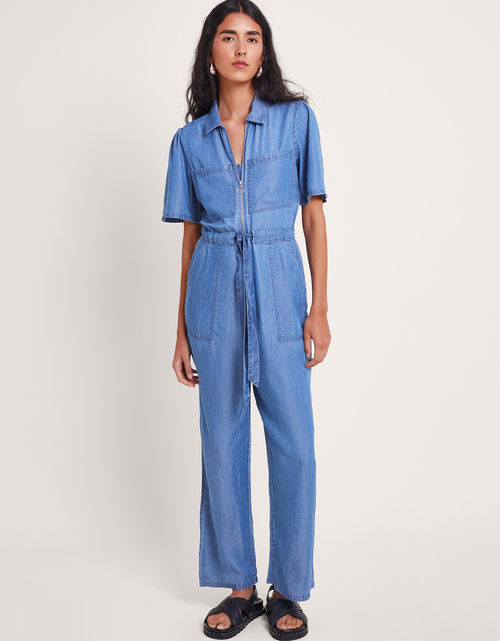 Tara Denim Jumpsuit Blue