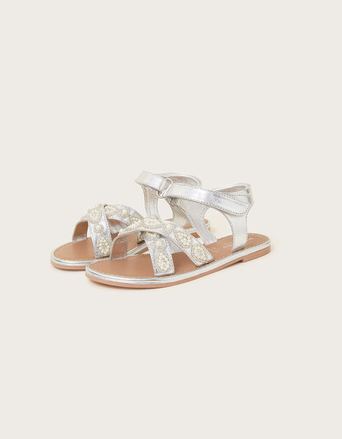 Cross-Over Pearly Sandals...