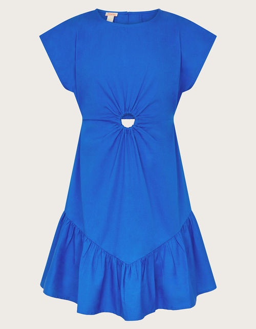 O-Ring Cut-Out Dress Blue