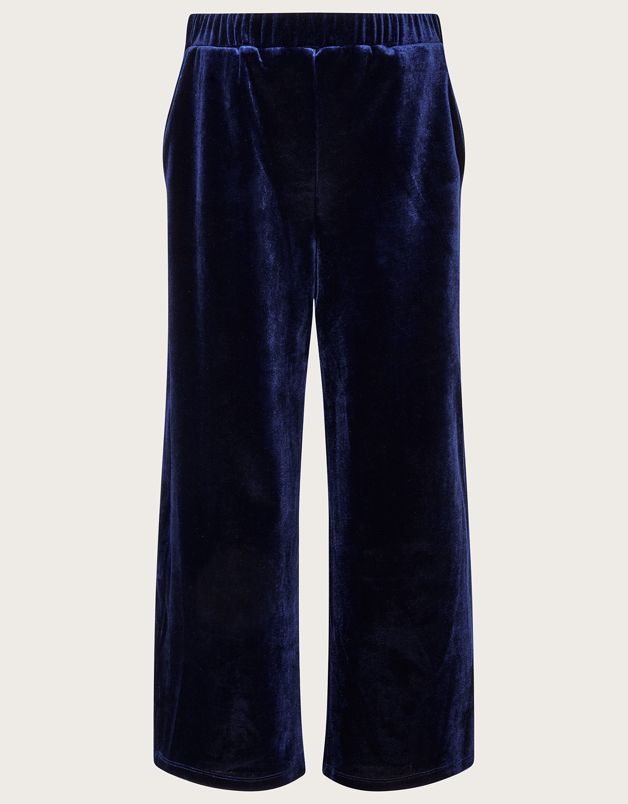 Monsoon Edith Wide Leg Velvet Trousers, Pink | £65.00 | Buchanan Galleries