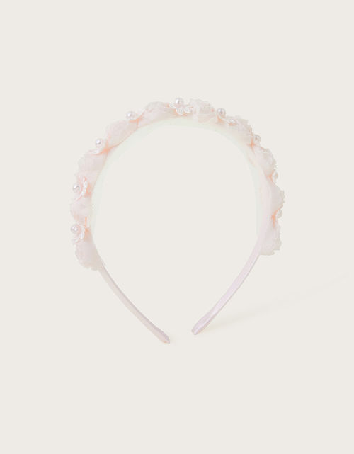 Misty Rosette Pearl Headband