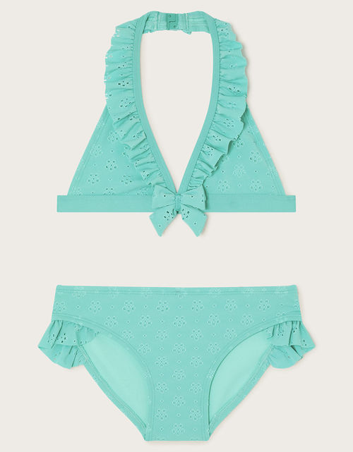 Broderie Triangle Bikini Set...