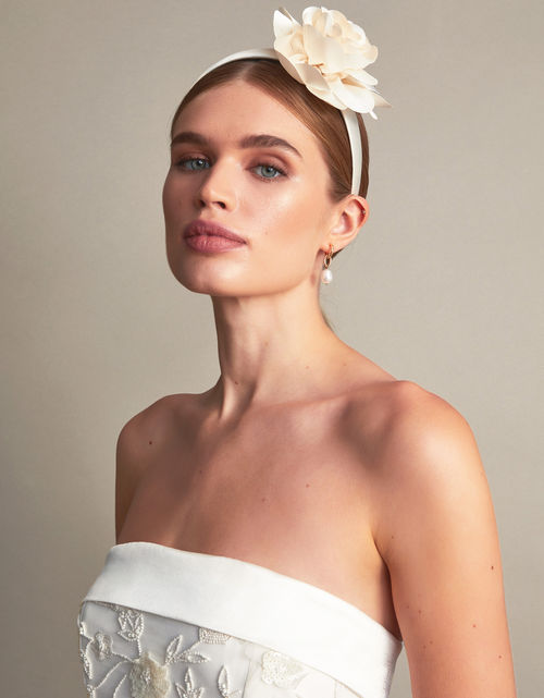 Corsage Headband Ivory