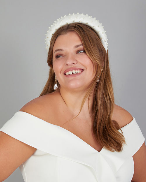 Pearl Padded Bridal Headband