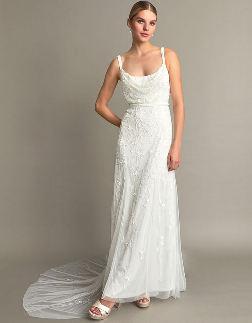 Holly Cowl Neck Bridal Dress...