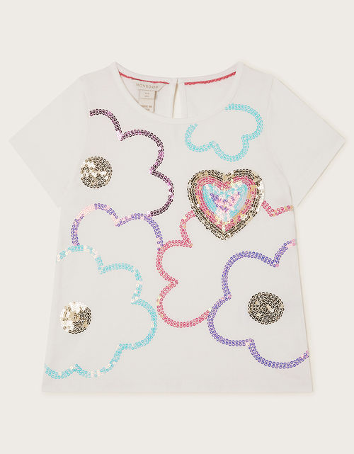 Sequin Heart Pocket T-Shirt...