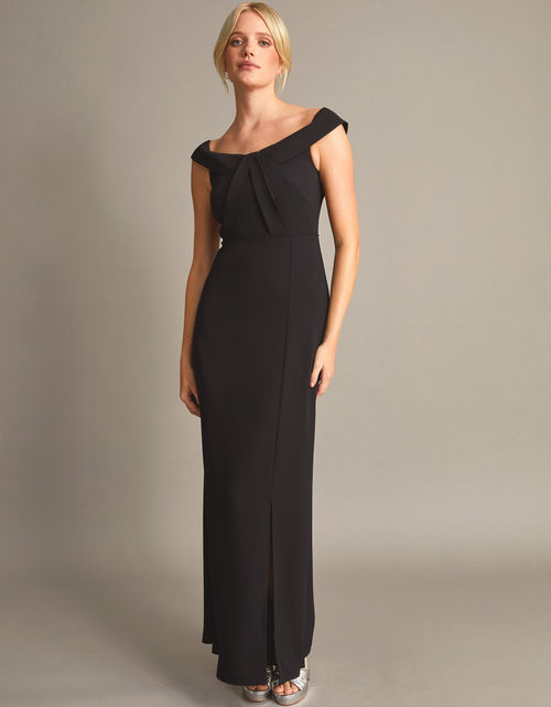 Beatrice Crepe Bardot Maxi...