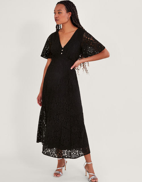 Lena Lace Maxi Dress Blue