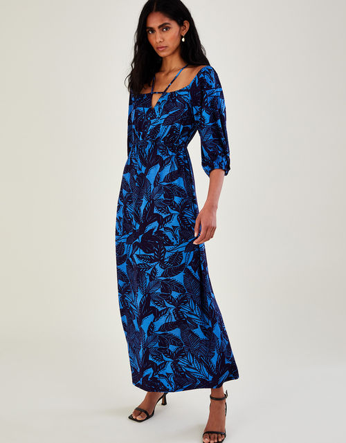 Bardot Leaf Print Jersey Maxi...