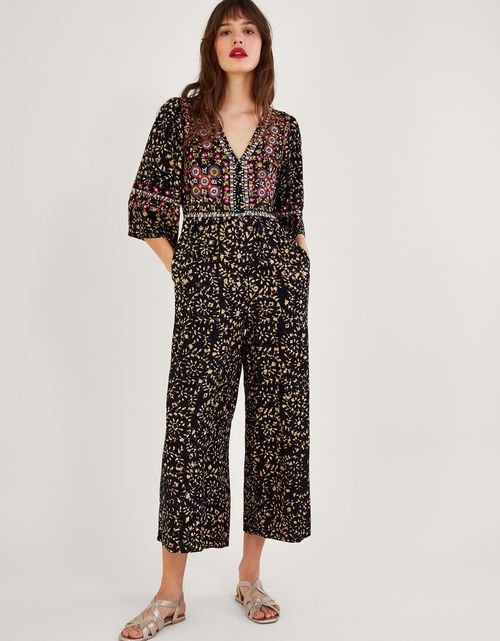 Batik Embroidered Jumpsuit in...