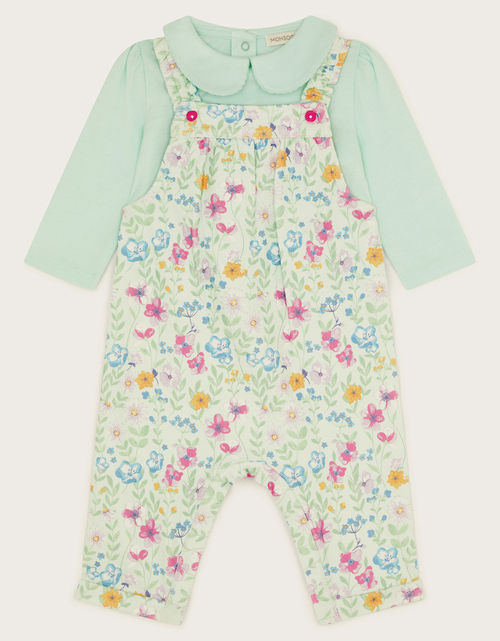 Newborn Ditsy Dungaree Set...