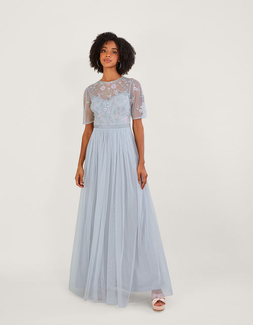 Catherine Embellished Maxi Dress with Recycled Polyester, Evening Dresses