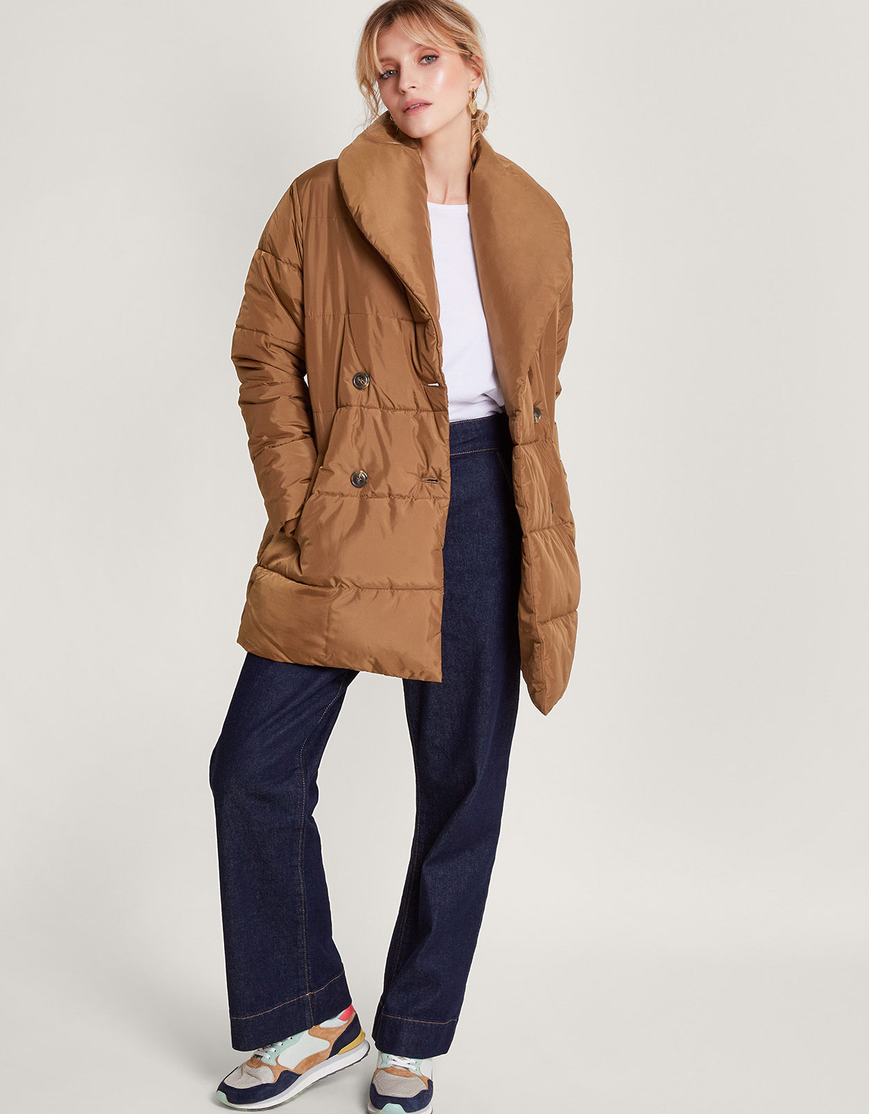 Hallie long padded coat deals