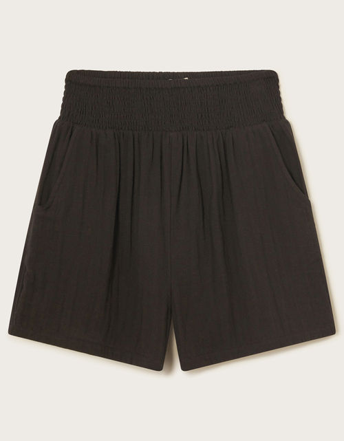 Cheesecloth Shorts Black