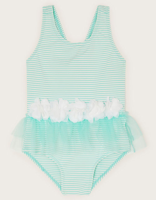 Baby Seersucker Swimsuit Green