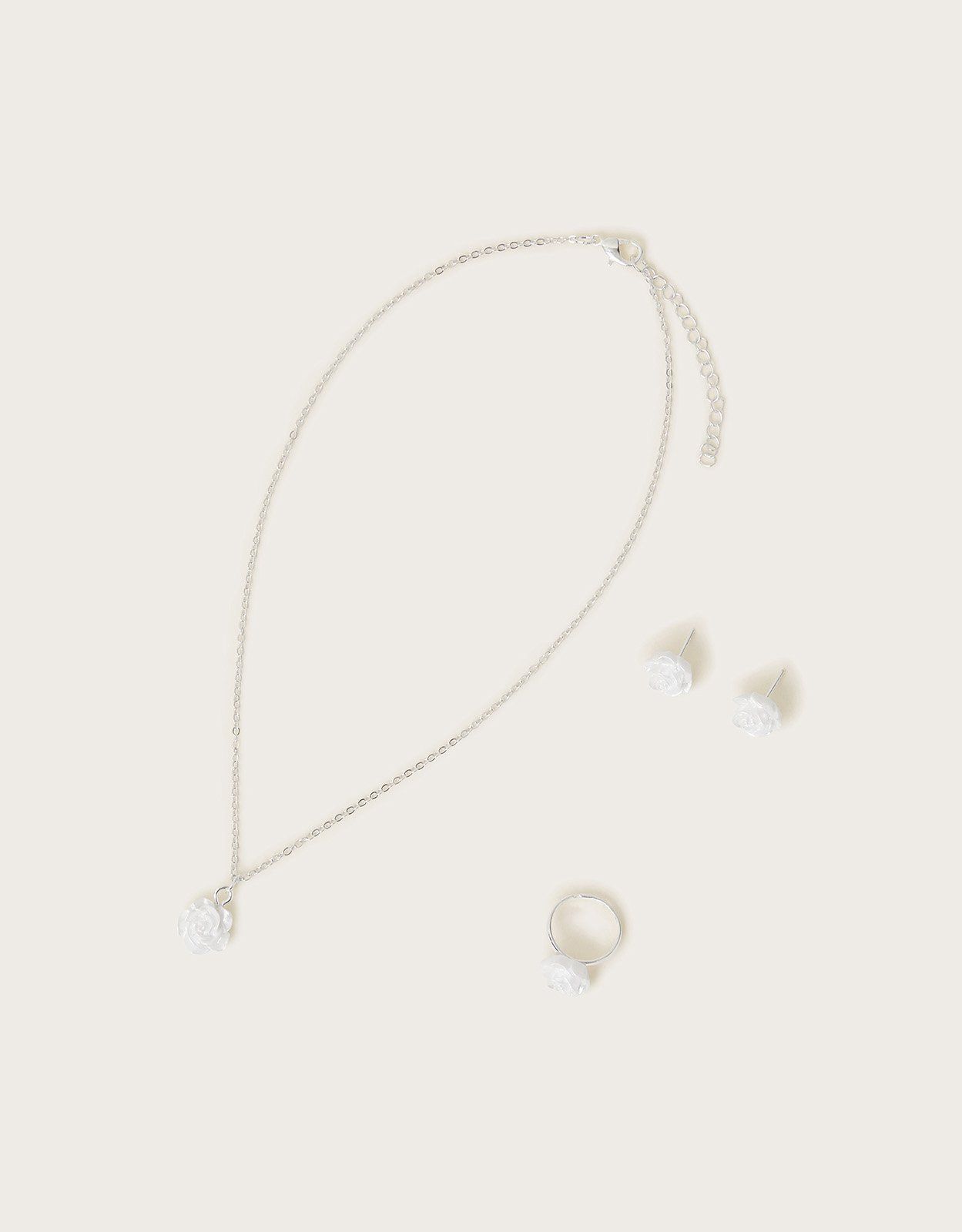 Pearly Flower Bridesmaid Jewellery Set 5.00 One New Change