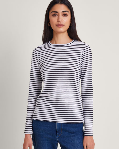 Saskia Metallic Stripe Top...